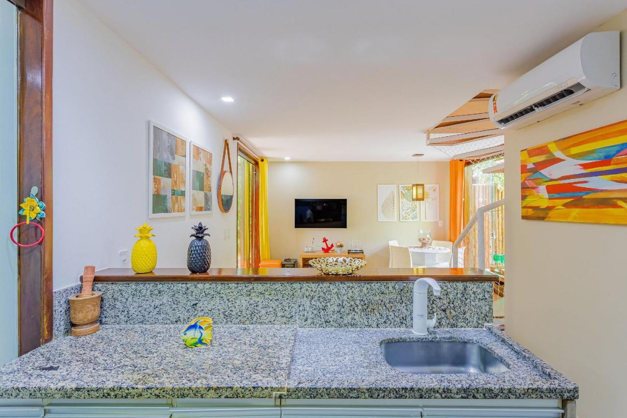 It12 Lindo Bangalo Duplex 2 Suites Pe Na Areia, Itacimirim Kültér fotó