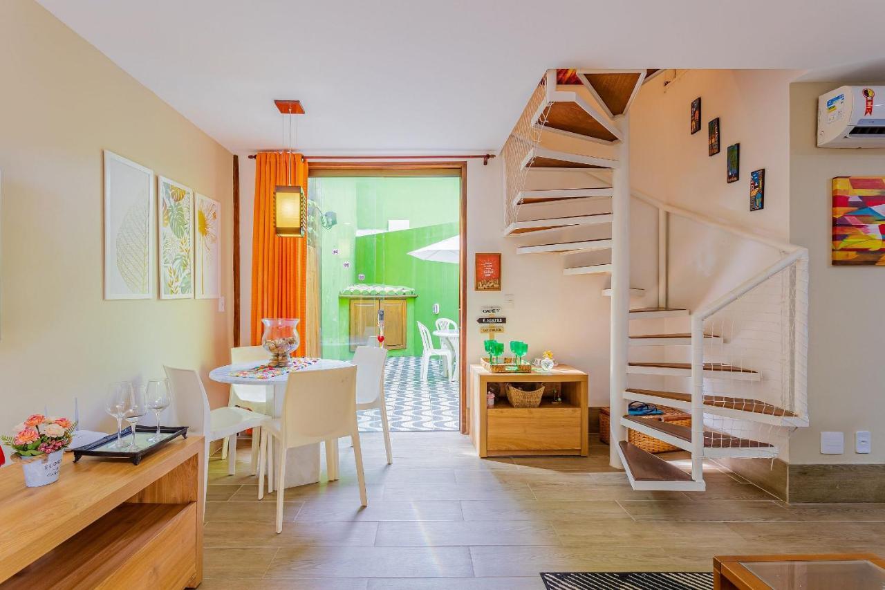 It12 Lindo Bangalo Duplex 2 Suites Pe Na Areia, Itacimirim Kültér fotó
